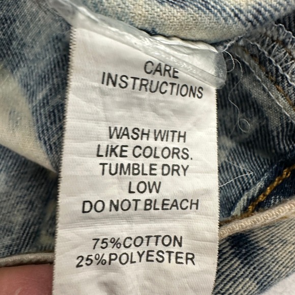 Rolling Paper Mens Streetwear Acid Wash Denim Jacket Size L Grunge Y2K Punk - Picture 4 of 7